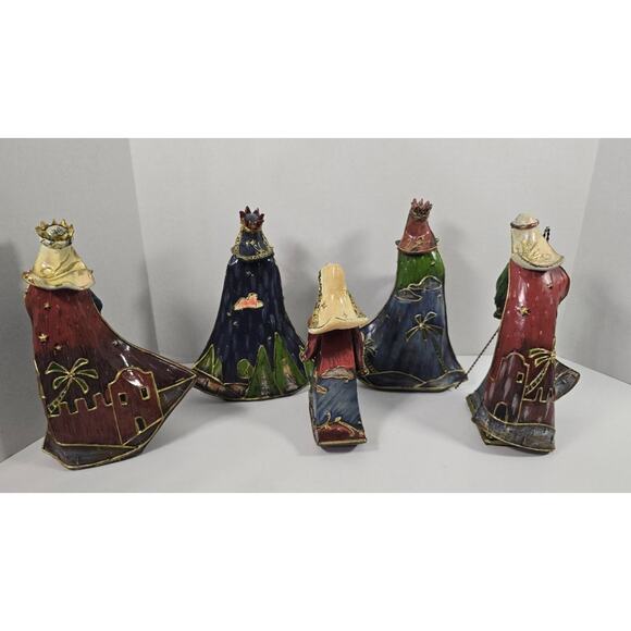 Vintage Dicksons Nativity Scene Set Large Resin Christmas Figures Baby Jesus 8” - Picture 5 of 5